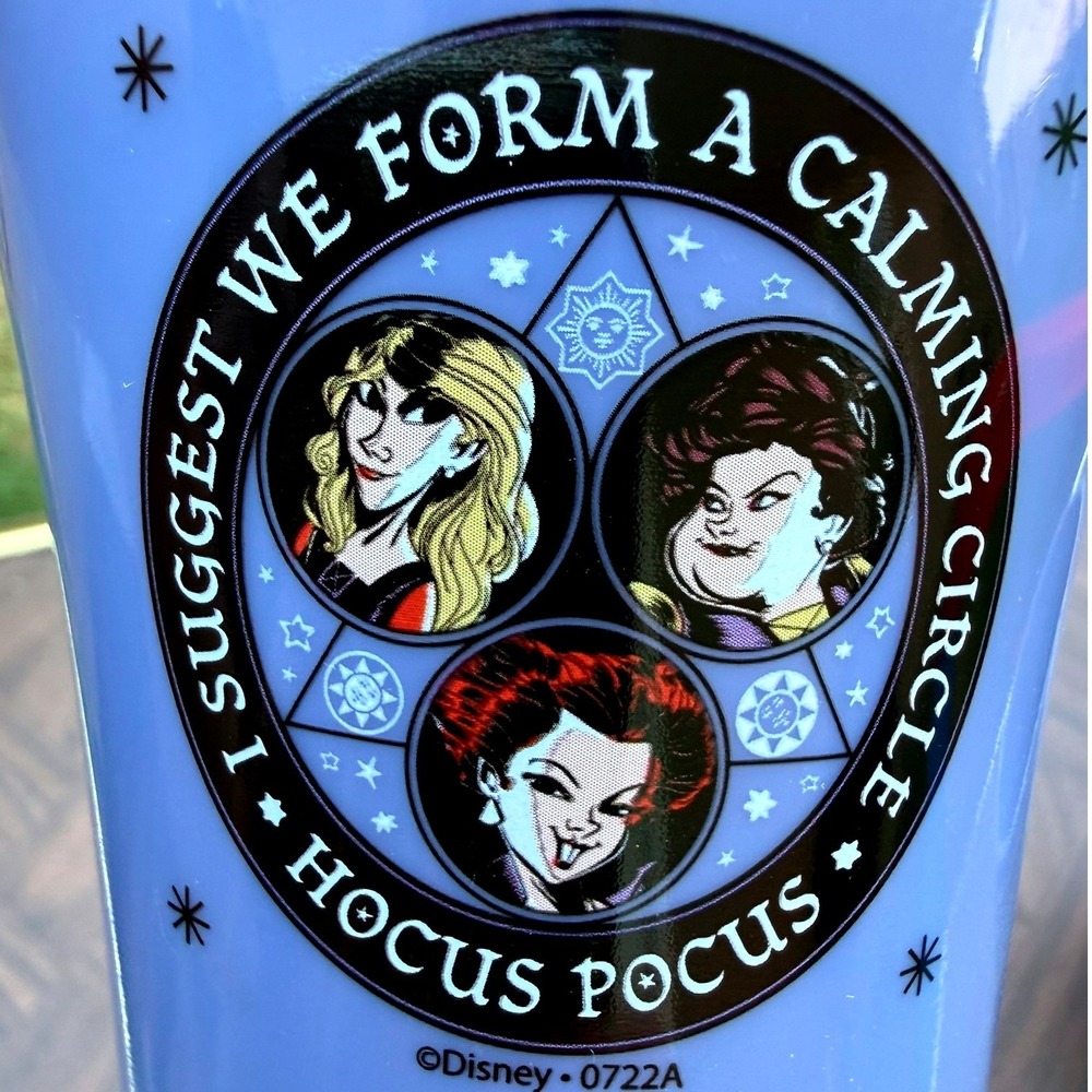 Disney Hocus Pocus Sanderson Sisters Calming Circle Purple Tumbler Cup Set 4pk